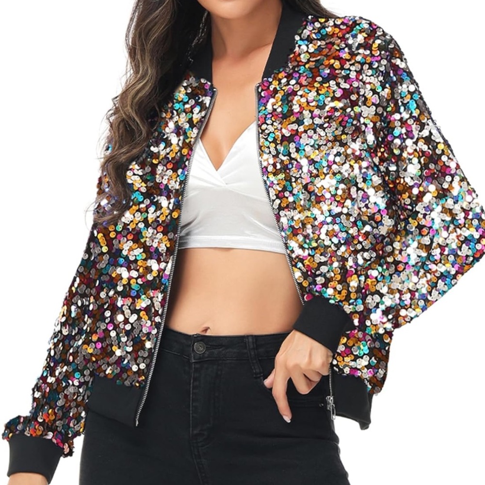 Women’s Rainbow Sequin Jacket